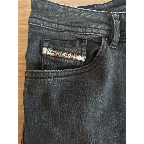 Diesel Thommer Men Slim Fit Black Denim Stretch Jeans 32x29 - Picture 1 of 10